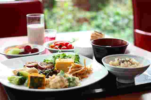 朝食の盛り合わせ