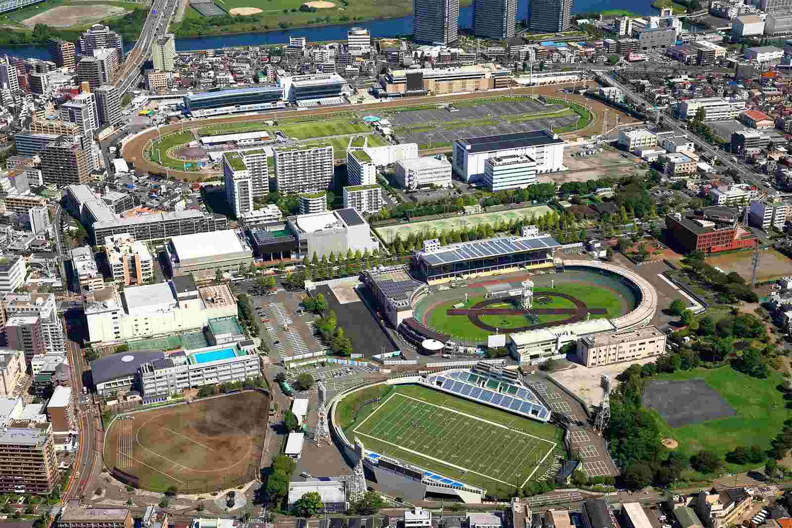 空から写しだされた川崎市の一部