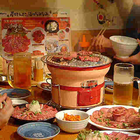 牛繁鹿島田店の店内のメニュー