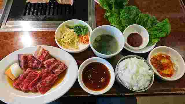 焼肉 白雲台の焼肉定食B