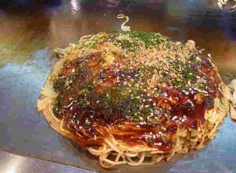 「焼道楽」のお好み焼き