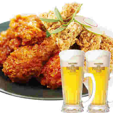 フライドチキンとビールのJUMBOセット