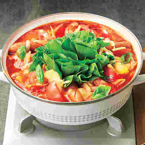 ピザのような味わいを楽しめるイタリアン鍋