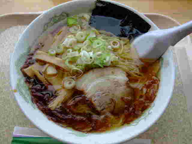竹の家のラーメン