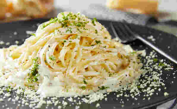 濃厚レモンクリームパスタ