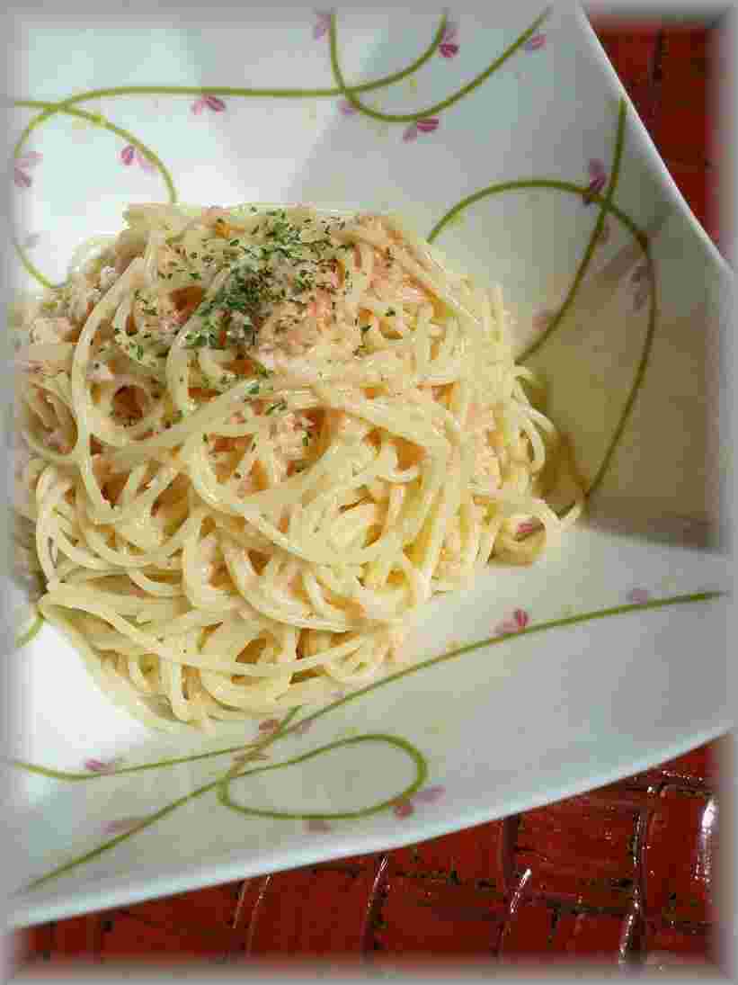 ｢カニと辛子明太子の冷製パスタ｣の画像