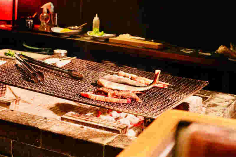炉ばた屋　鶴吉の焼き場