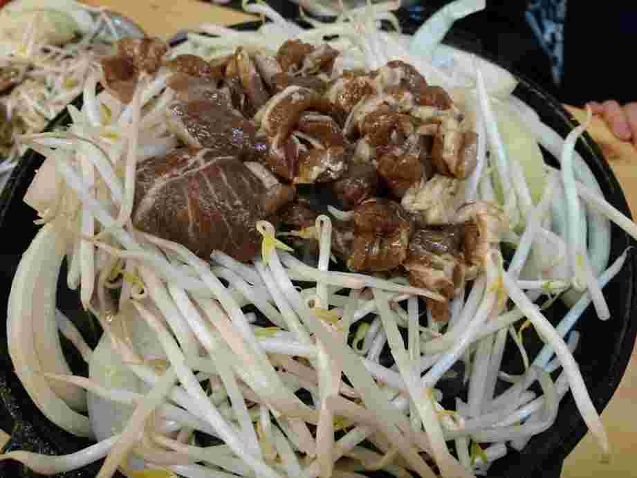 味のしみていそうなジンギスカン