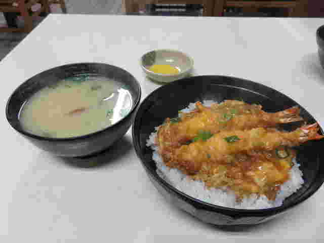 天丼とあさり汁