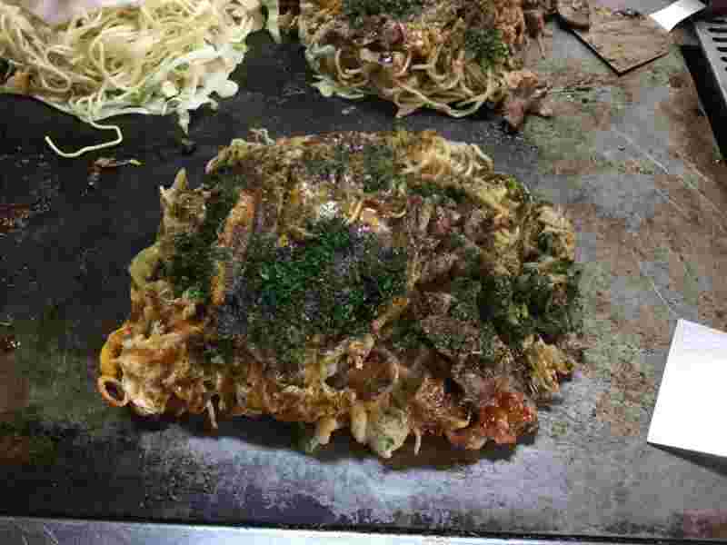 村上お好焼のお好み焼き