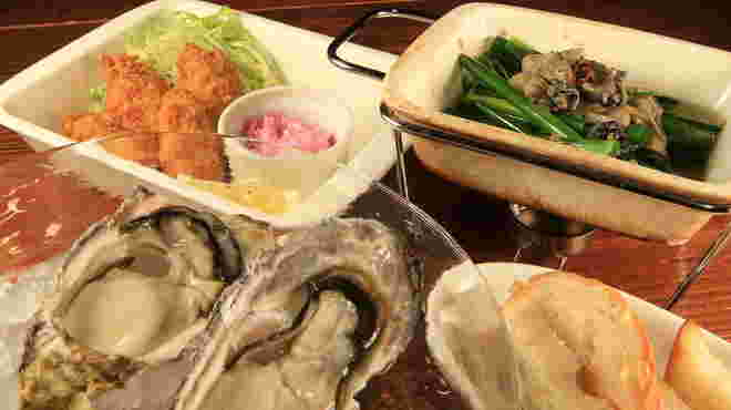 牡蠣のスペシャルランチ