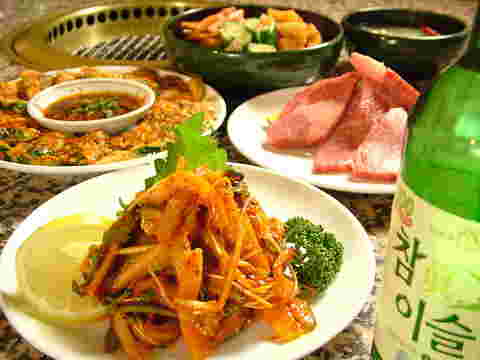 炭火焼肉レストランフェメニュー例