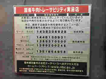 万両のサービス情報の掲示