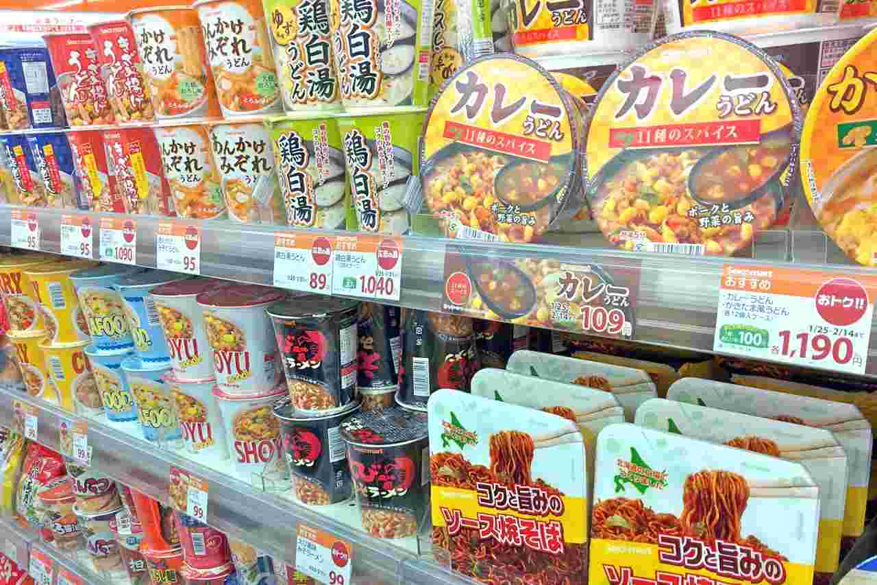 セイコーマートの商品棚