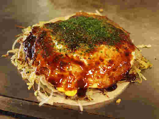 広島お好み焼くるみの広島焼き