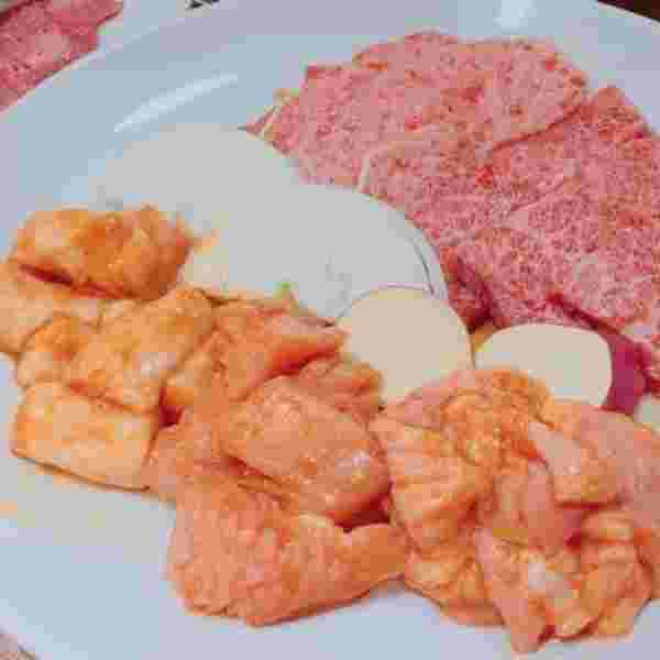 飛龍の焼肉盛合わせ