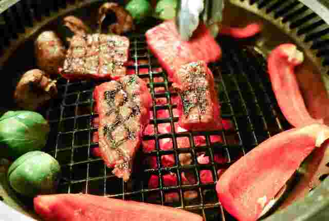 京松蘭本店の焼肉網