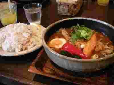 ガラクのスープカレーとご飯