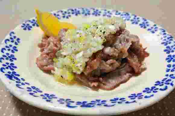 豚肉のネギ塩レモン
