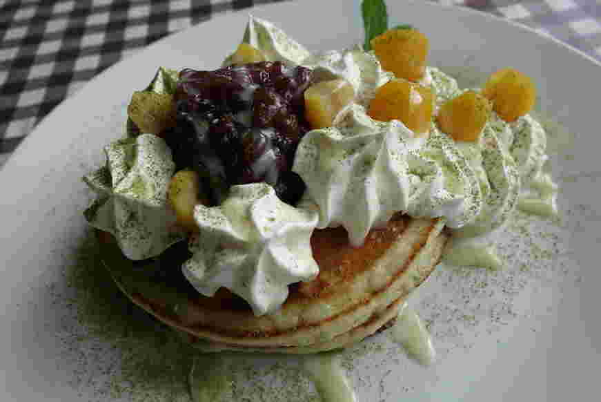 甘いパンケーキ