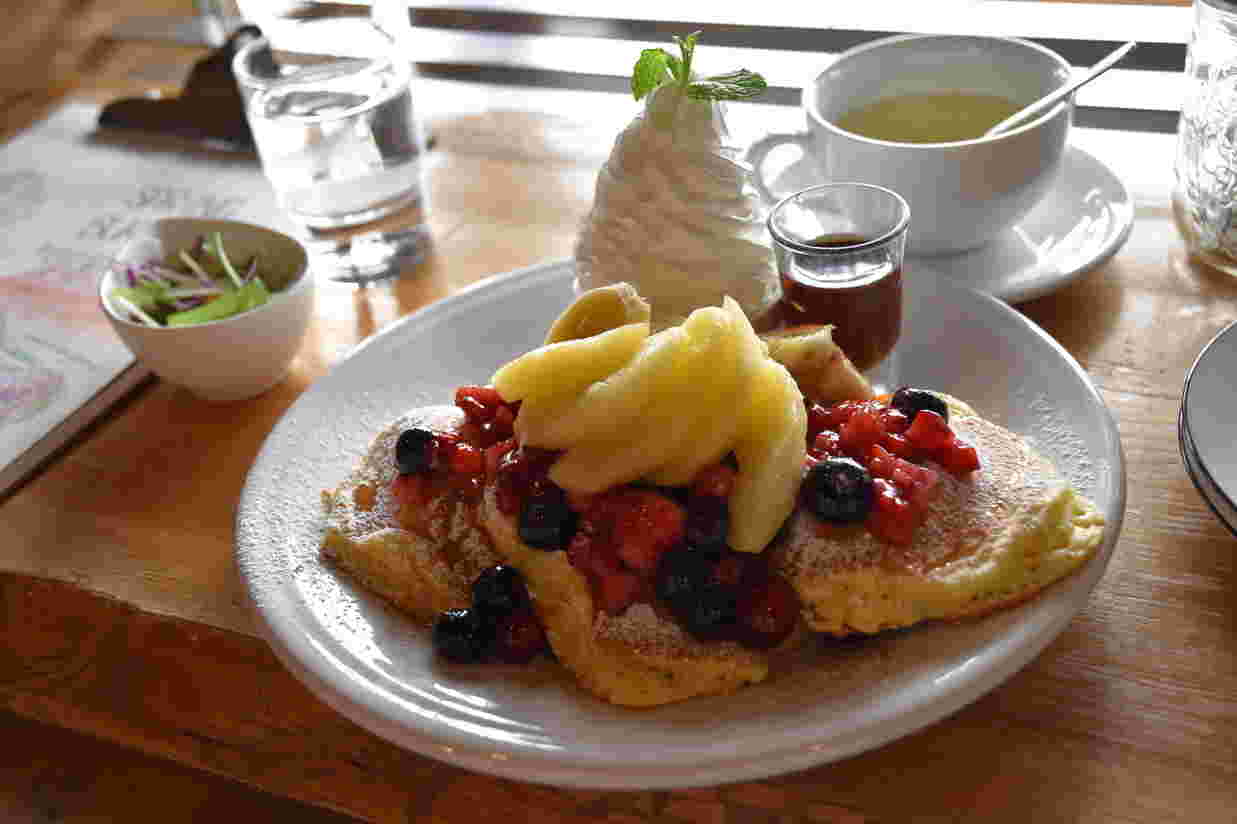 ベローズフィールドビーチのパンケーキ