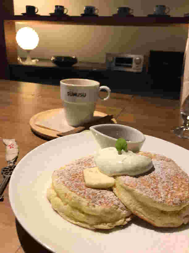 SUNUSU+cafeのパンケーキ
