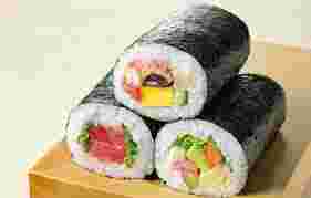 いろいろな種類の恵方巻き
