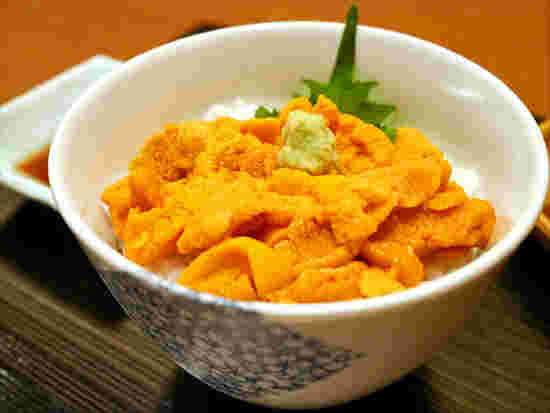 塩水バフンうに丼
