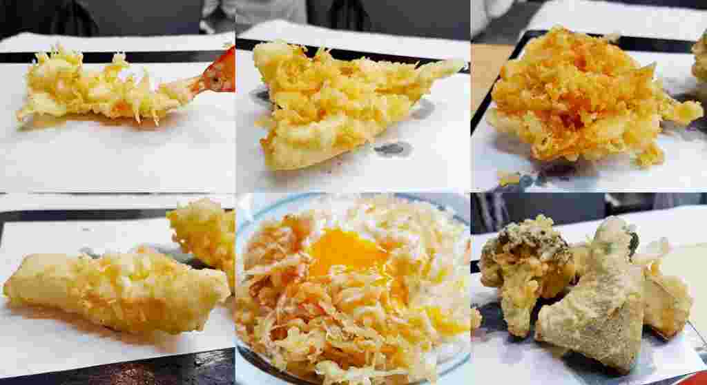 名物玉子と旬の天ぷら