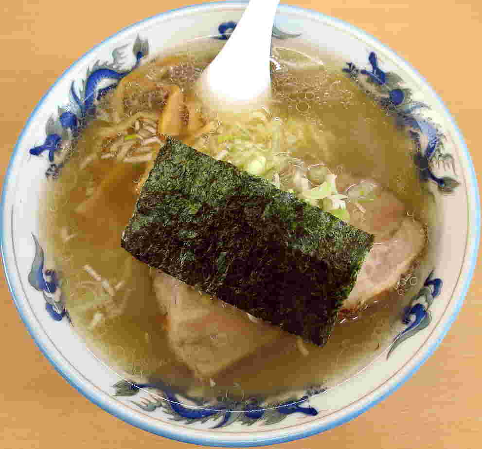 のりが印象てきなラーメン