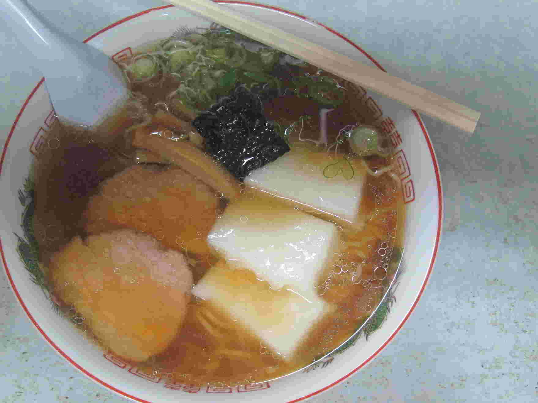 もちの入っているラーメン