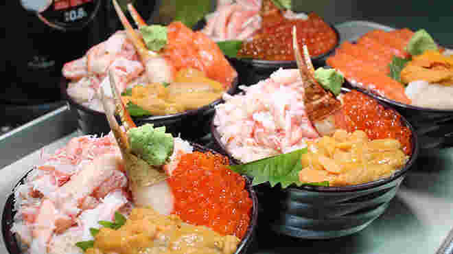 小樽中央市場の海鮮丼