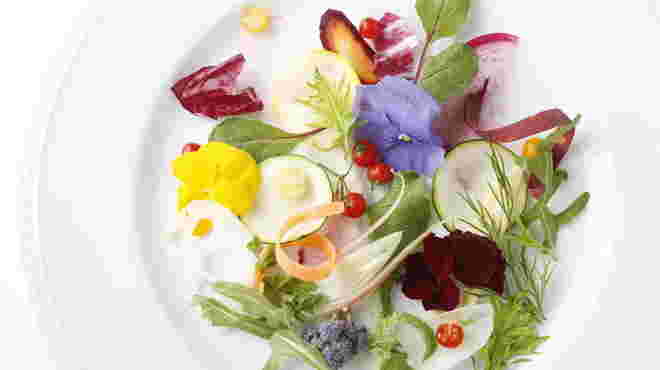 Ginsaiの野菜プレート