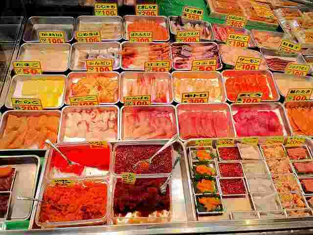 和商市場勝手丼のネタ