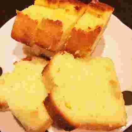 「レモンのパウンドケーキ」断面図