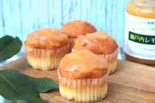 レモンカードのカップケーキ