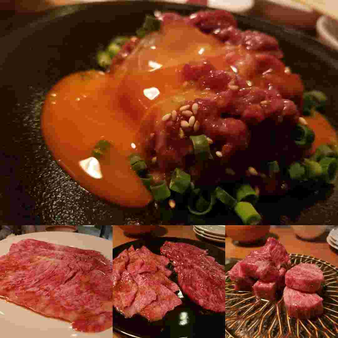 生ユッケや様々な部位のお肉