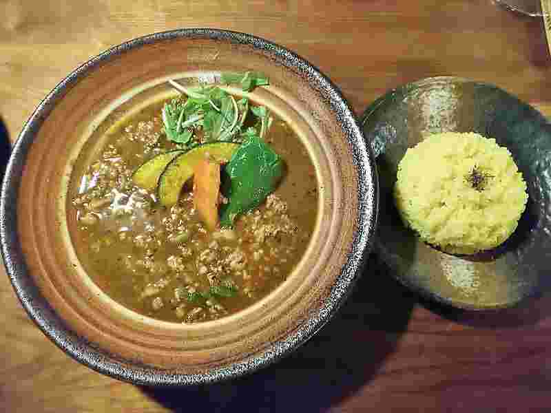 ひき肉のスープカレー