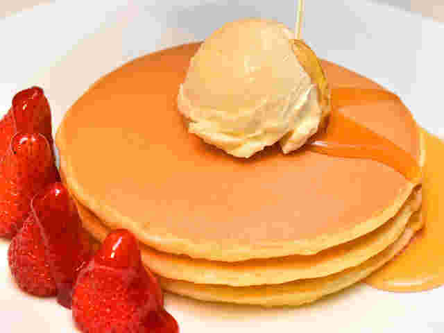 名門ホテルのパンケーキ