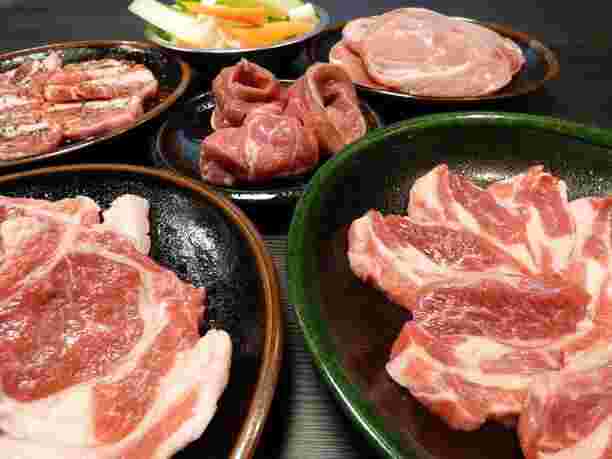 成吉思汗 大黒屋の色んな部位の生ラム肉