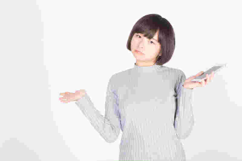 がっかりする女性