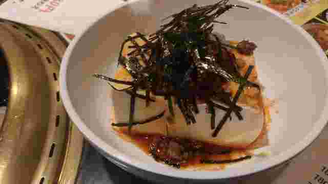 焼肉バンバンの韓国風冷奴