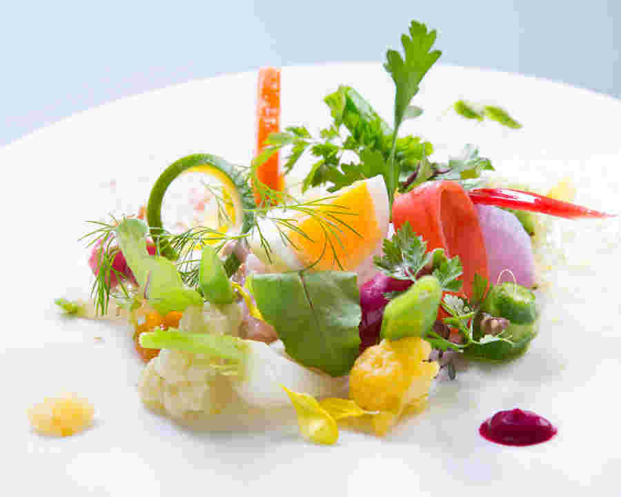 レストランアスペルジュの野菜料理