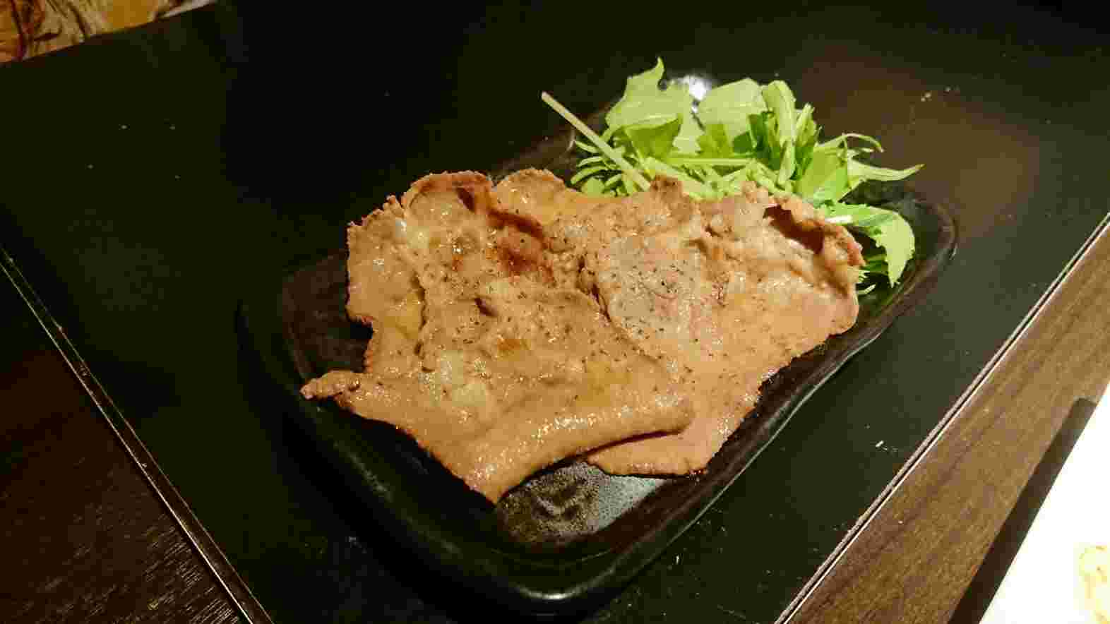 厳選された牛肉の焼肉