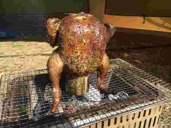 ビア缶チキン出来上がり