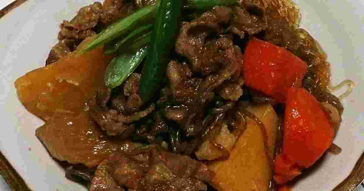 時短肉じゃが　春雨入り