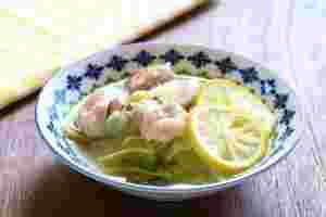 鶏肉と白菜の塩レモン煮