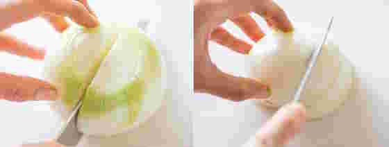玉ねぎのくし切り