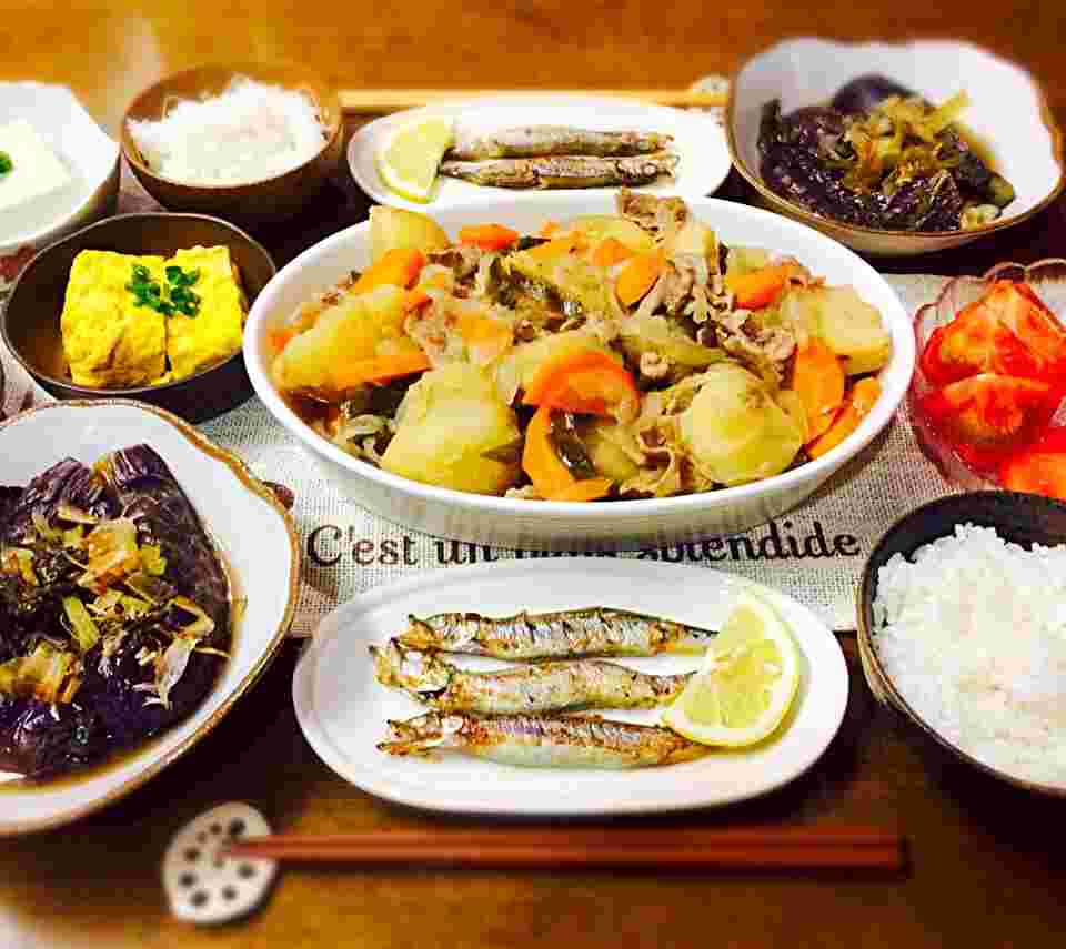 肉じゃが定食