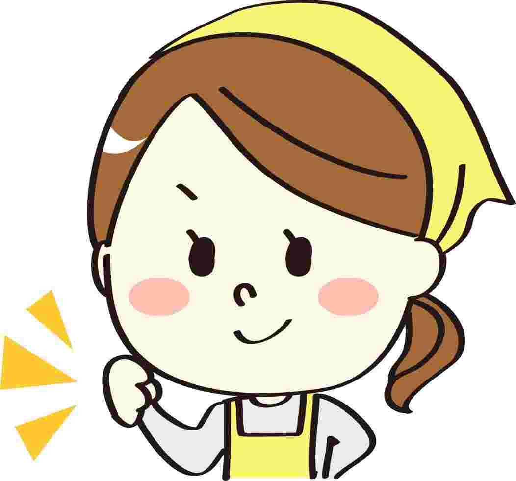 節約上手な主婦のイラスト